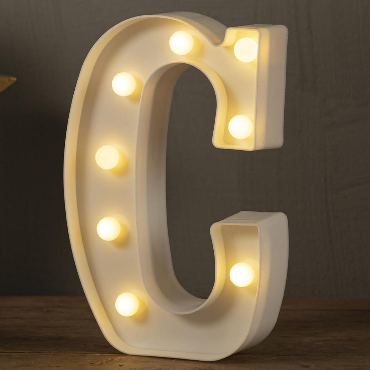 LED Marquee Letters Lights Sign - 26 Alphabet & Number 0-9 Warm White Led Letters